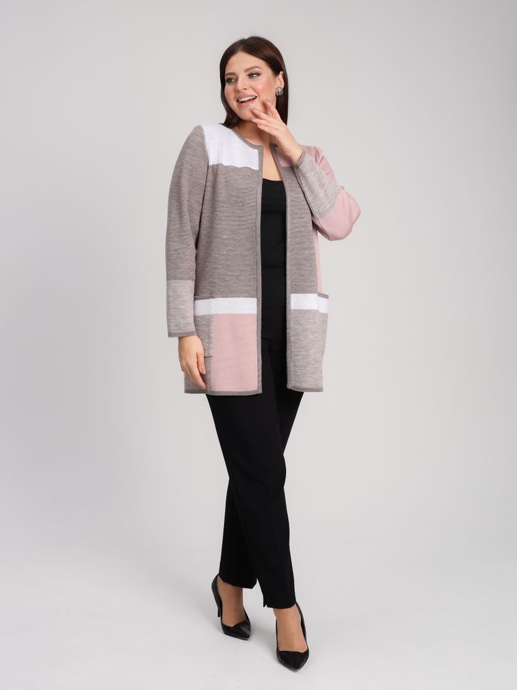 Кардиган BONADI арт. 1933 пудра-капучино