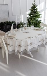 Скатерть Стоун 518809 170х220 см овальная