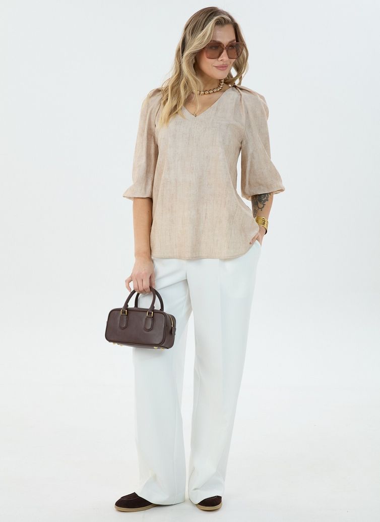 Bluzka LM project #M 0192 bezhevaya