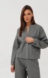Бомбер V&N fashion 1206_серый