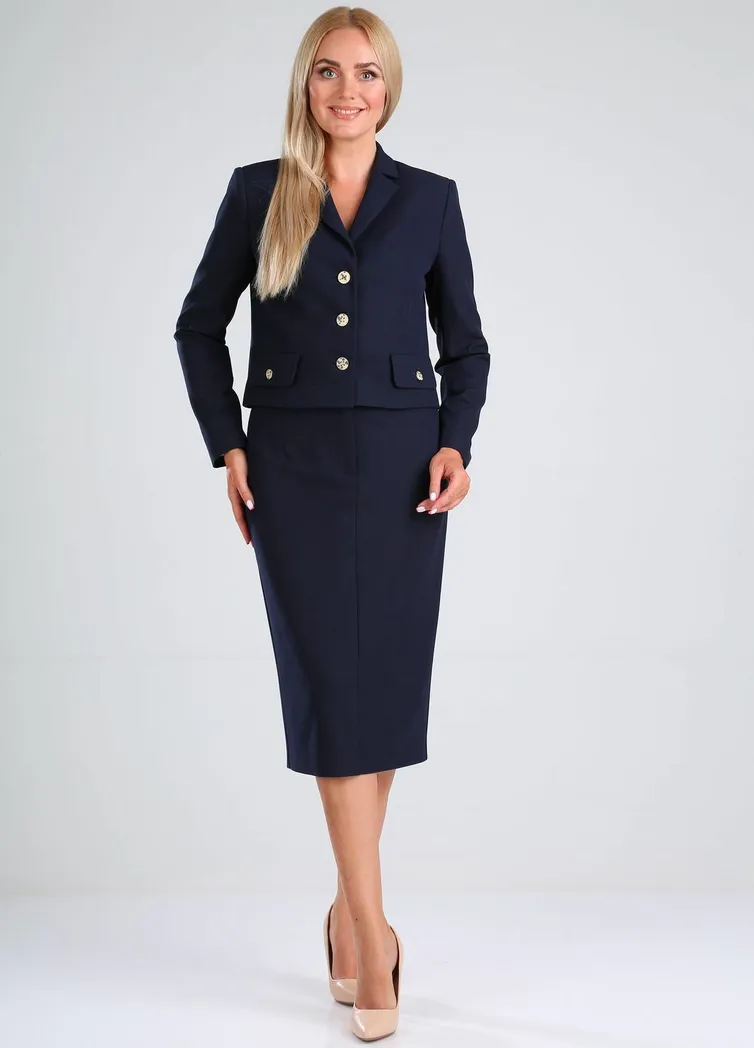 Garnitur Vilena-fashion #729 temno-sinij