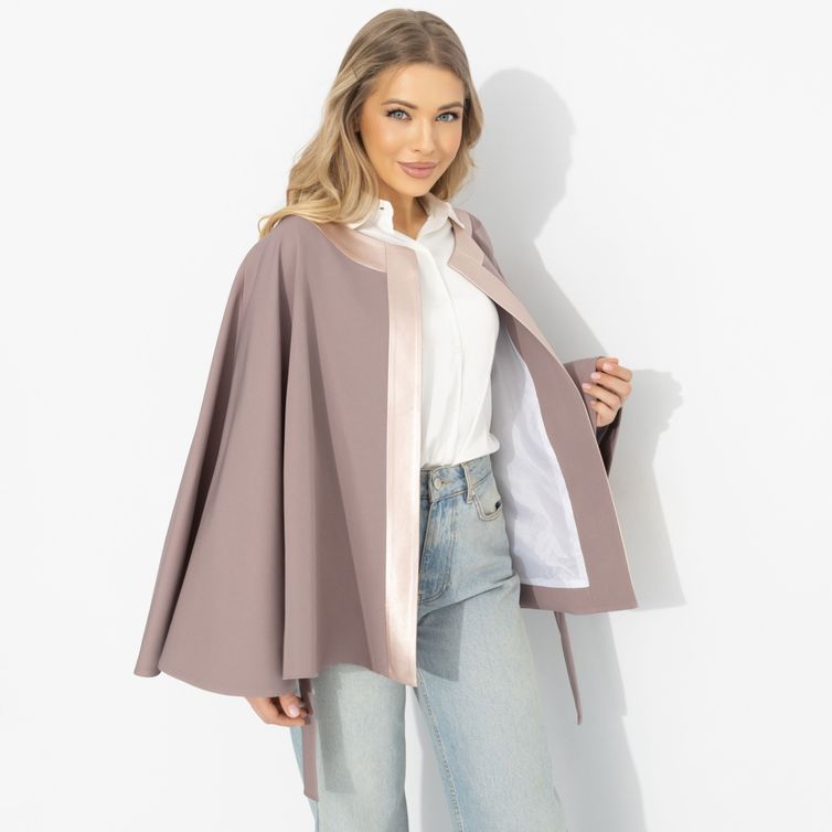 Жакет CHARUTTI арт. Яркий эффект (вереск, с поясом)