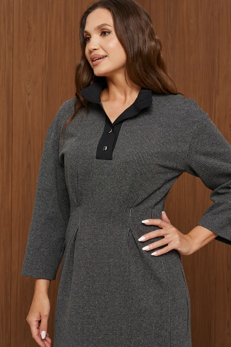 Платье Panda арт. 134080 черно-серый