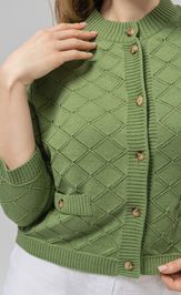 Жакет Romgil РВ0162-ХЛ4 зеленая оливка