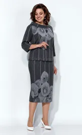 Garnitur Anastasia 1402 cherno-seryj