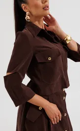 Костюм Galean Style 1013 коричневый