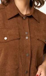 Рубашка Ava fashion М-153 коричневый