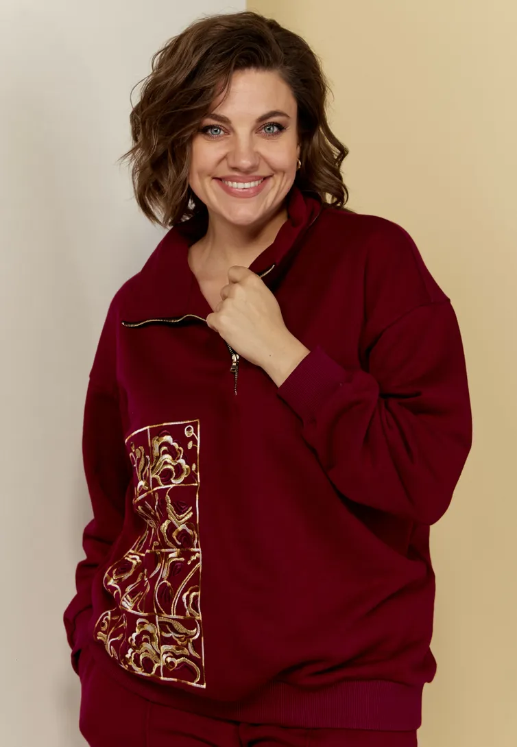 Garnitur Ava fashion #M-007.01 bordovyj