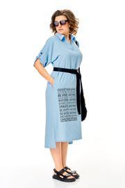 Sukienka Michel Chic #2167 goluboj