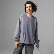 Bluza CHARUTTI #V kotorom udobno zhit (seryj)