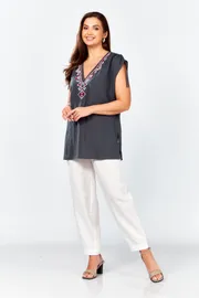 Bluzka MALI #625-079 seryj