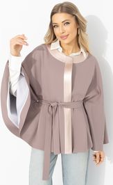 Жакет CHARUTTI Яркий эффект (вереск, с поясом)