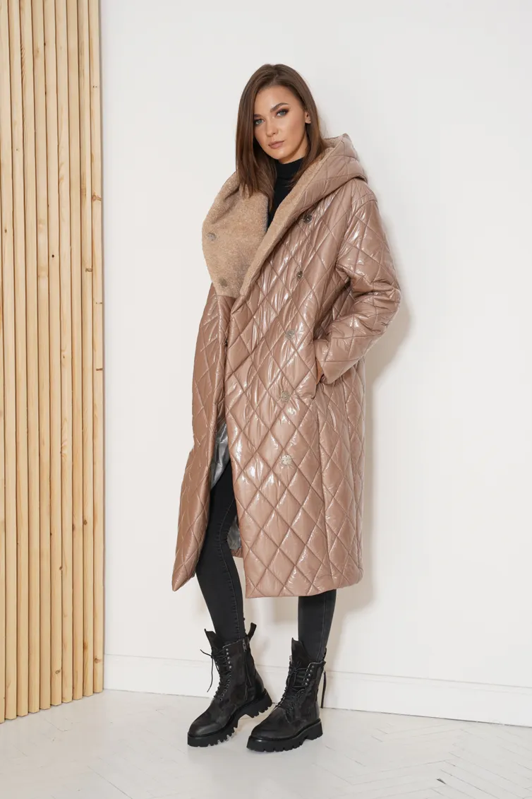 Coat Fantazia Mod #3779 bezh