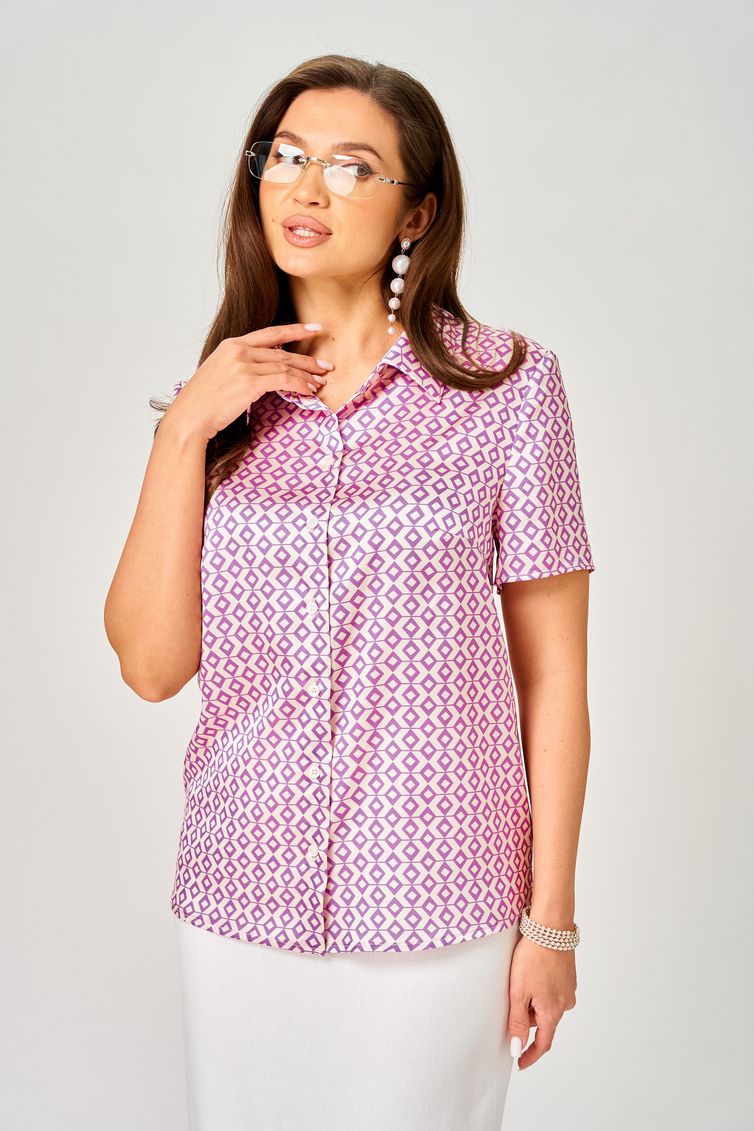 Bluzka LeNata #12552 rozovyj romb
