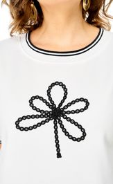 Блузки, туники Rumoda 2261 молочный-черный