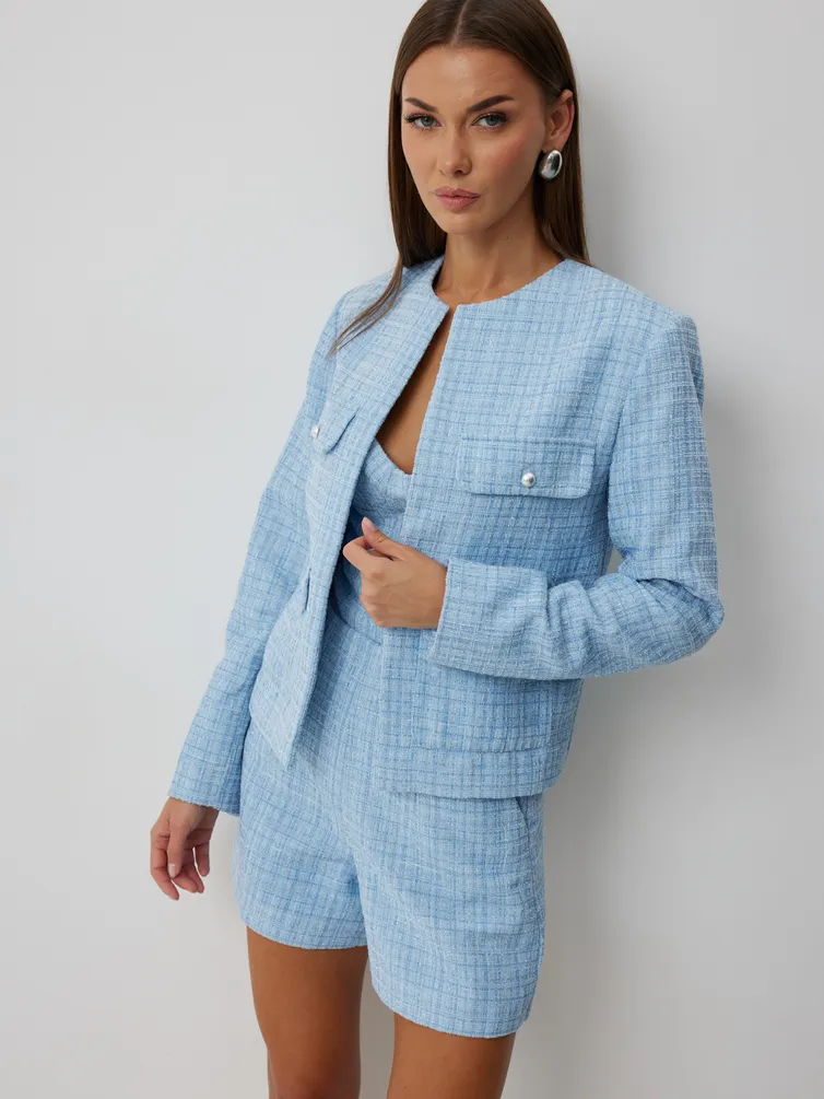 Żakiet V&N fashion #1035 goluboj