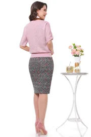 Костюм DS Trend арт. К-0788-0054-02 (Трикотажный с разноцветной юбкой)