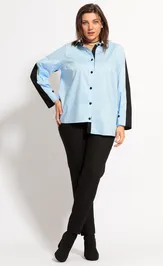 Блуза BegiModa 4056 голубой