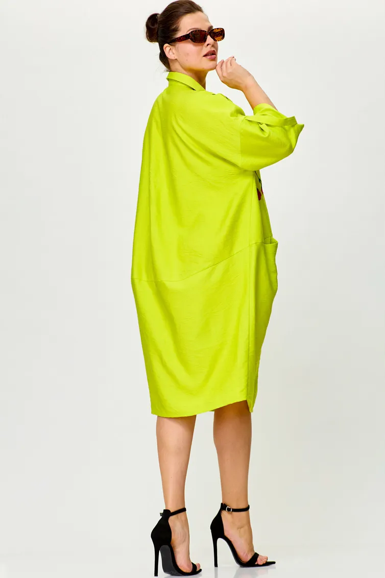 Sukienka SOVA #11181 limon