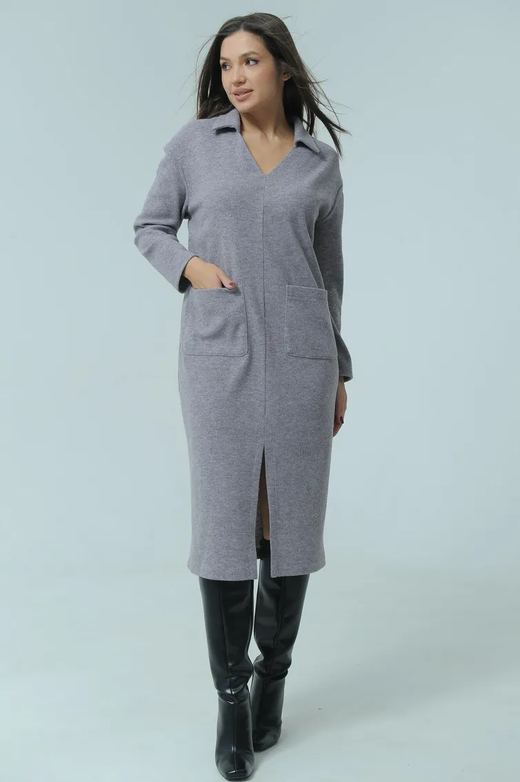 Dress Ma Cherie #4033 sero-fioletovyj