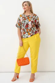 Trousers TOOK A LOOK & Angelika #RB-651 zheltyj