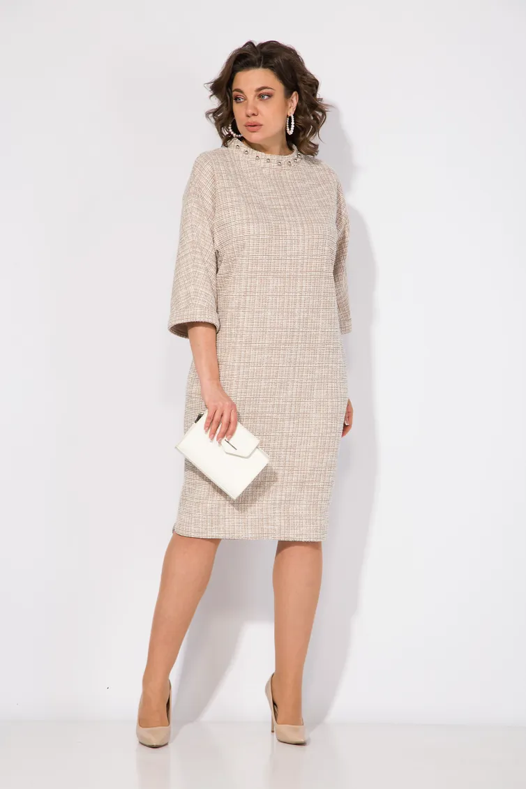 Dress Liliana #1407 pudra