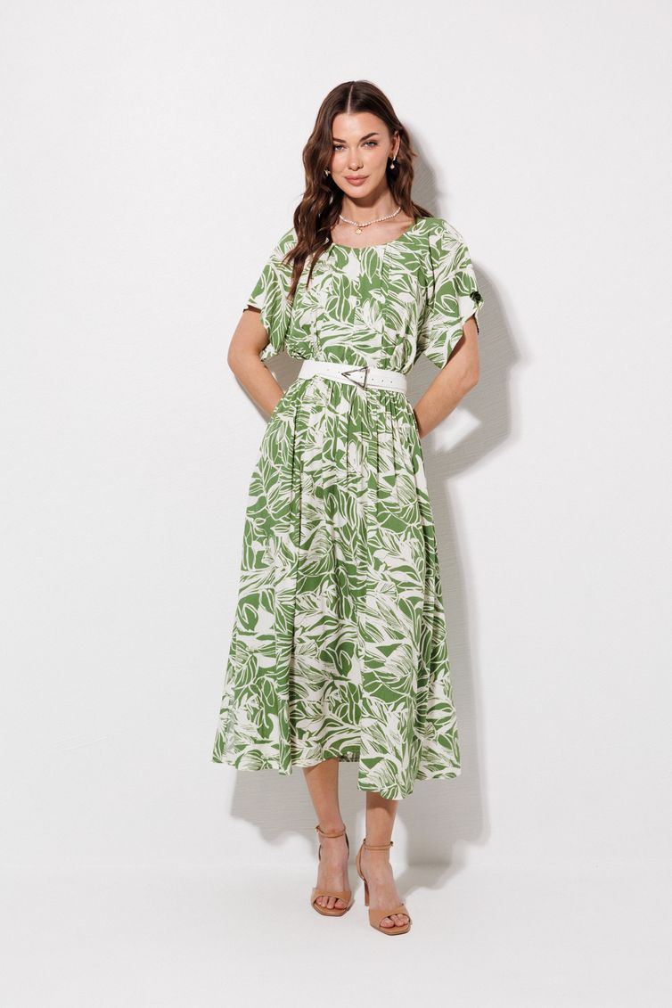 Платье Люше арт. 4381 зеленый