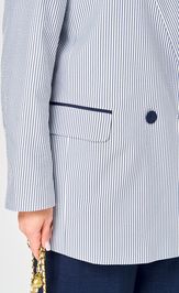 Suit PND 89920 belo-sinij