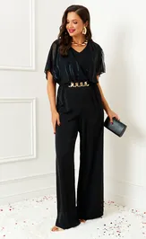 Overall Beautiful & Free 6391 chernyj/prozrachnyj