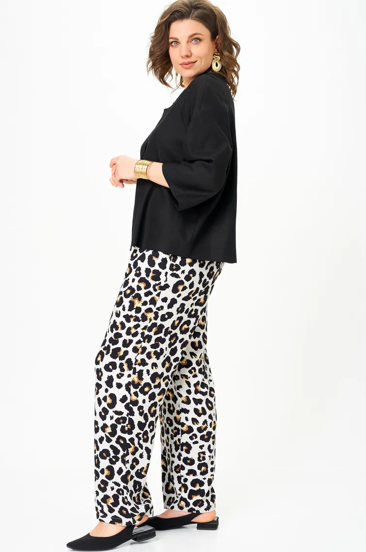 Garnitur SOVA #11332 chernyj- leopard