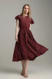 Dress MARIKA #421 bordo