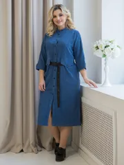 Sukienka NOVITA #1236 vasilkovyj