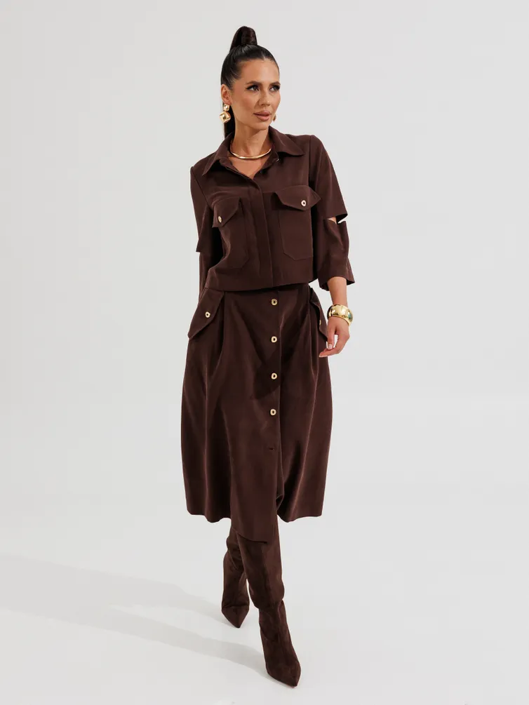 Костюм Galean Style арт. 1013 коричневый