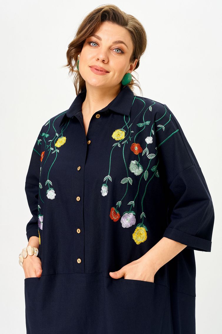 Платье SOVA арт. 11318 синий