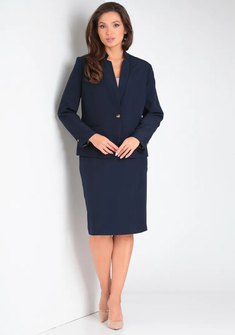 Garnitur Vilena-fashion #921 temno-sinij