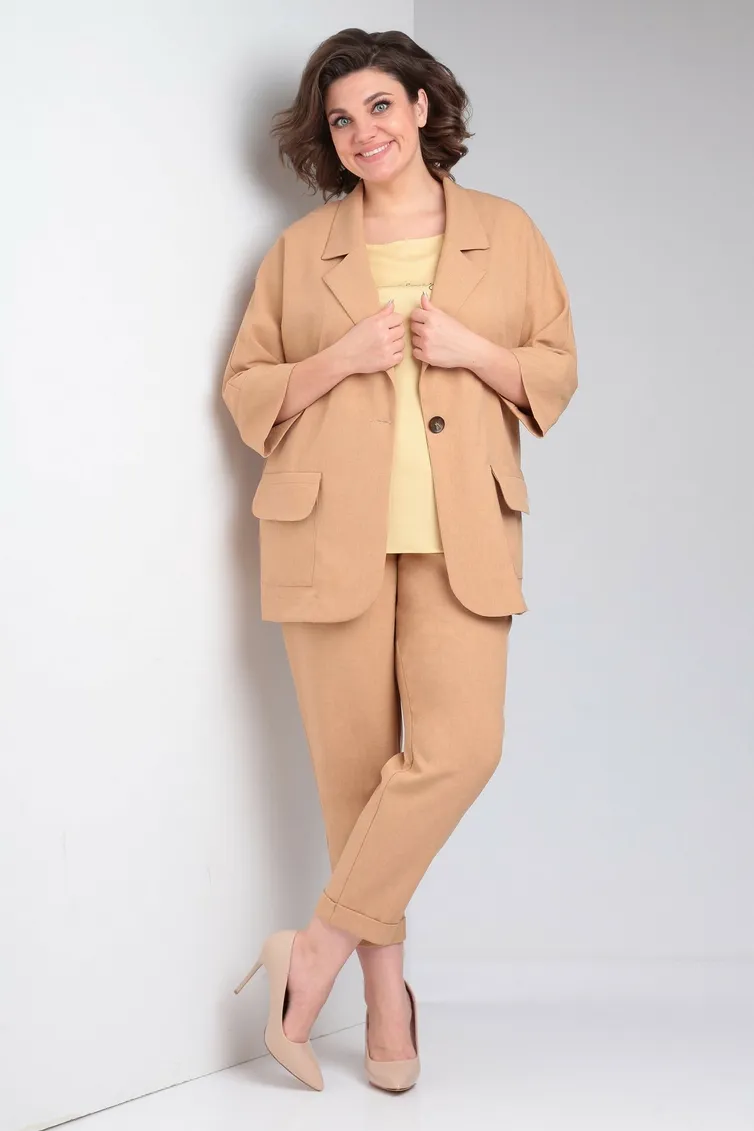 Garnitur Ladis Line #1490 karamel