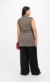 Kamizelka FASHION CENTRE Pv-3841/Korichnevyj melanzh