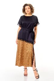 Платье Anastasia арт. 1368 золото/черничный