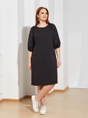 Sukienka DORA plus #0218-2 chernyj