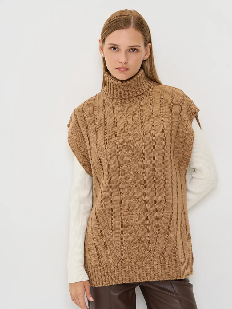 Жилет Newvay арт. 9252-91051 карамельный кофе