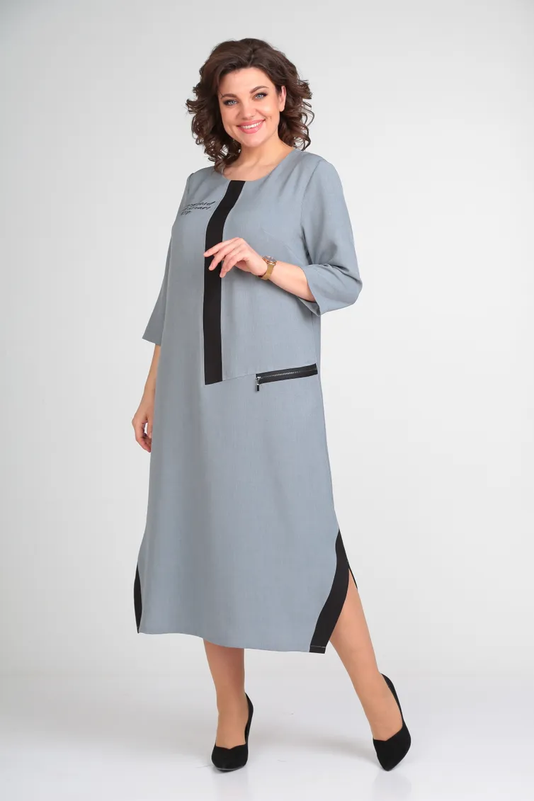 Sukienka Michel Chic #2073 plate seryj
