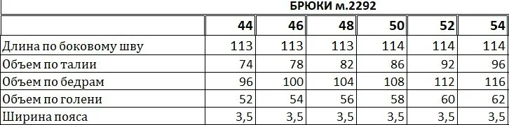 Брюки EOLA арт. 2292 василек