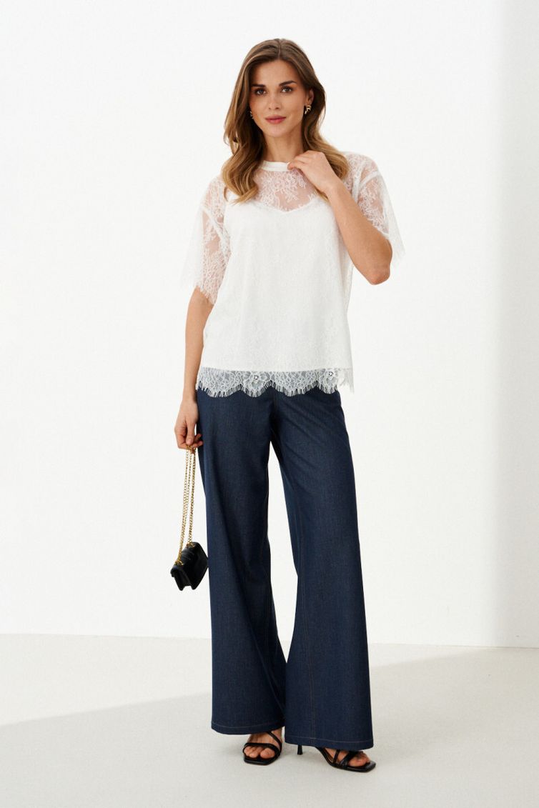 Блузка Panda арт. 128040 молочный