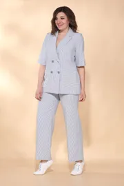 Garnitur Vilena-fashion #650 Belo-golubaya poloska