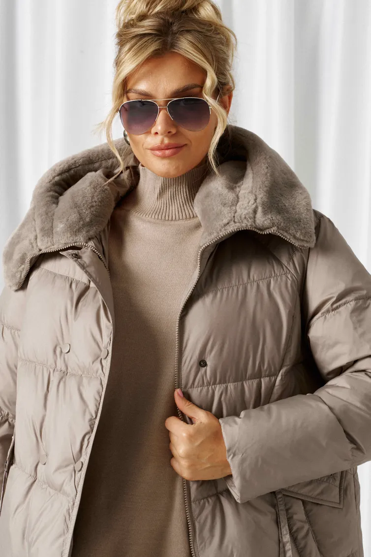 Coat Beautiful & Free #1018 seryj