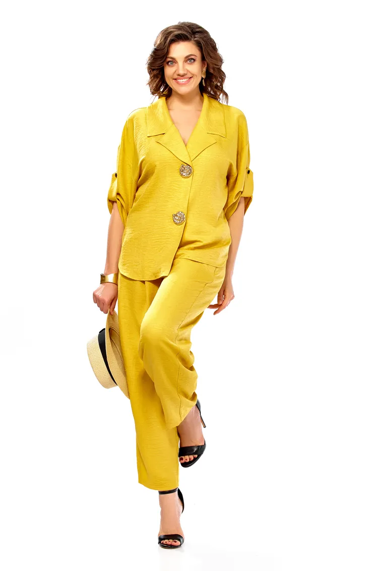 Suit Olga Style #S1013 gorchica