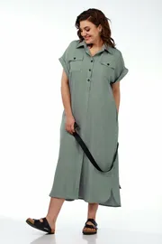 Платье Michel Chic арт. 993/1 олив = 993/2 т.олив