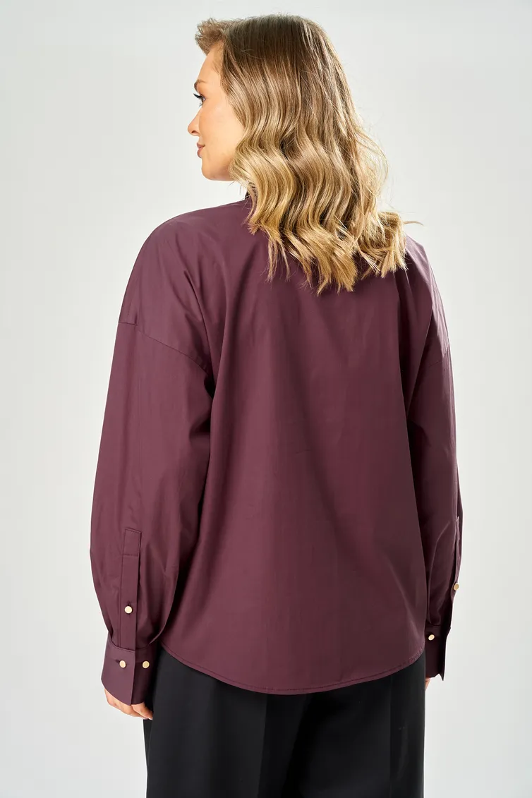 Blouse Ava fashion #M-235 bordovyj