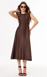 Sukienka SILVERSPICE S-5648 shokolad