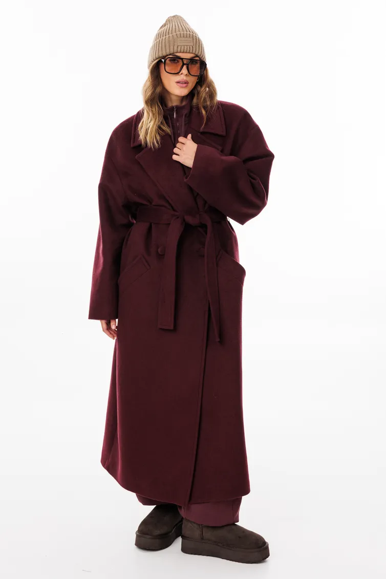 Пальто EOLA арт. 3200 бургунди